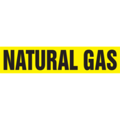 Self-Stick Pipe Markers, Natural Gas